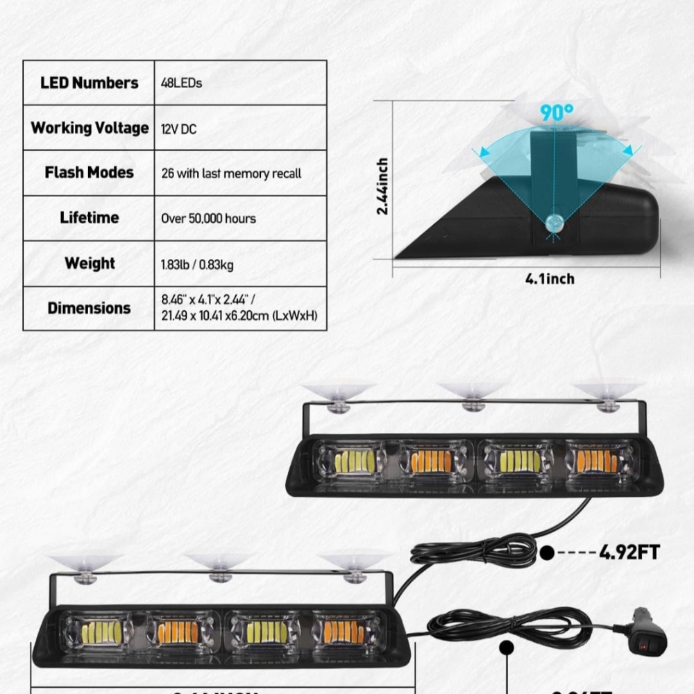 LED Emergency Light Bar - Picture 5 of 7